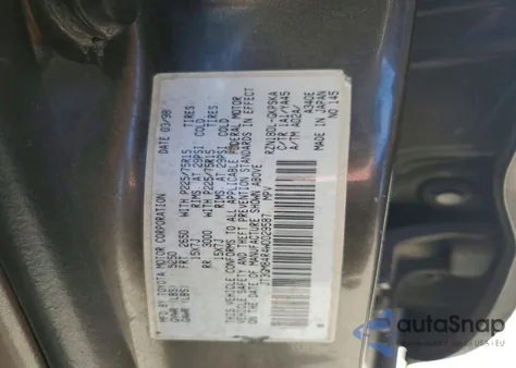 1998 Toyota 4Runner из США, поврежденный, VIN JT3GM84R4W0029587